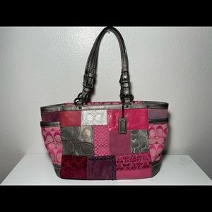 Coach Patchwork Monogram Shoulder Bag